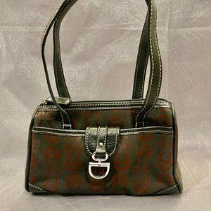 Etienne Aigner Black & Brown Shoulder Bag